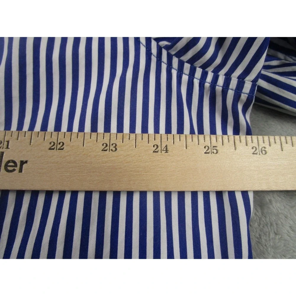 Banana Republic Shirt Mens XL‎ Blue Checked Button Up Long Sleeve Cotton